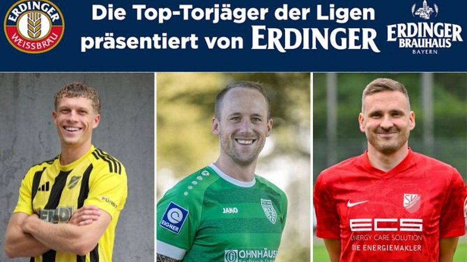 Die Toptorjäger der Bayernliga Süd liefern sich ein spannendes Rennen.