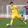 Vilzings Kapitän Mario Kufner (am Ball) musste früh im Spiel verletzungsbedingt ausgewechselt werden.
