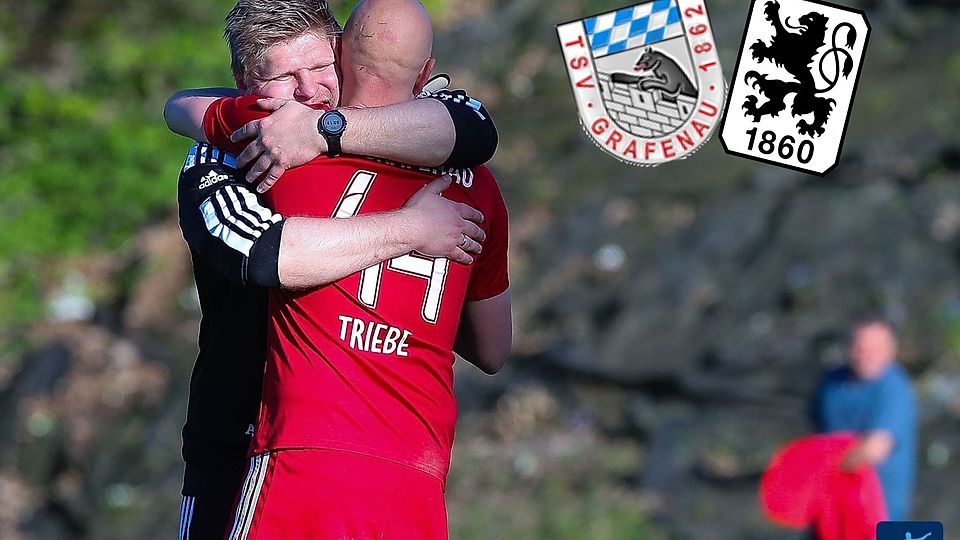 Trainer Alex Adam (li.) und Keeper Philipp Triebe freuen sich auf das Testspiel-Highlight gegen den TSV 1860 München.