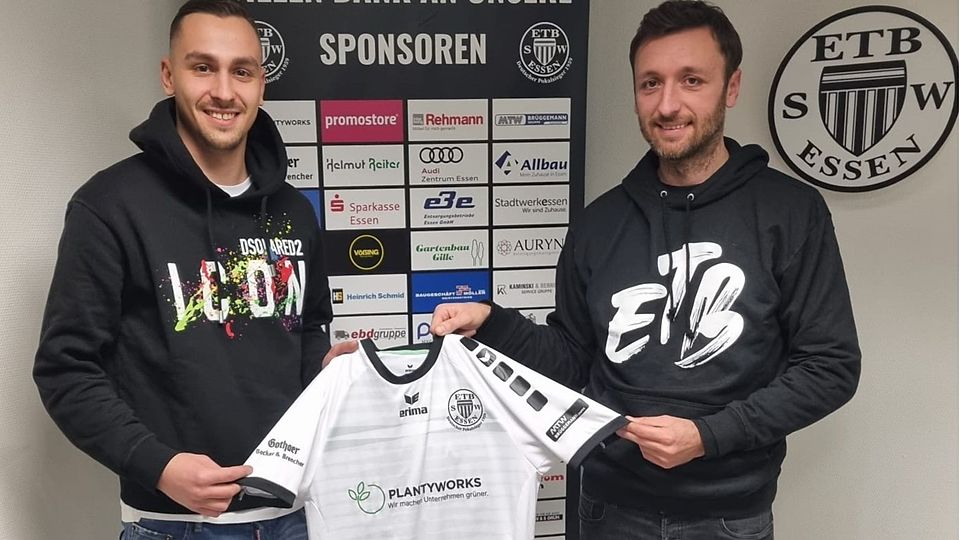 ETB-Zugang Arman Corovic mit seinem neuen Trainer Damian Apfeld.