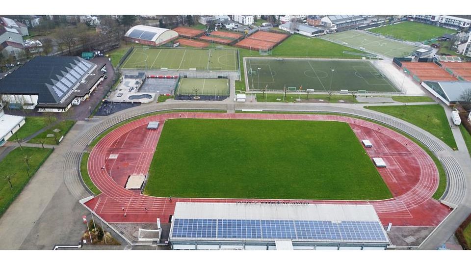 Bei der Suche nach einer geeigneten Spielstätte für die Fußball-Hessenpokal-Begegnung zwischen den SF/BG Marburg und den Kickers Offenbach fällt natürlich auch das Georg-Gaßmann-Stadion ins Auge. © Nadine Weigel