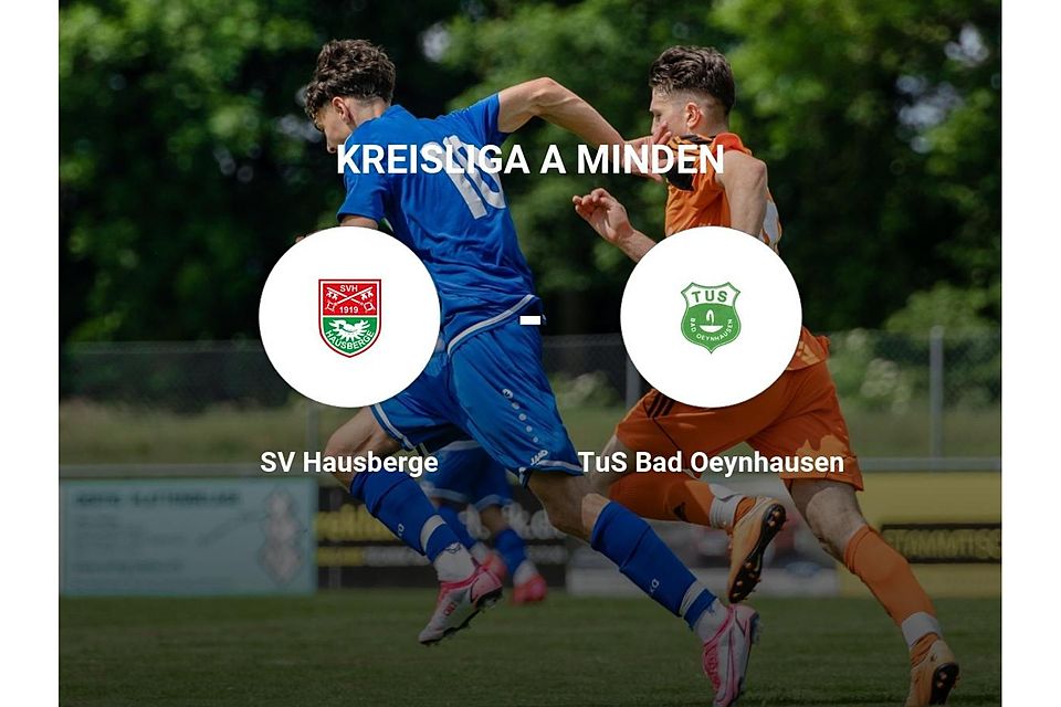SV Hausberge gegen TuS Bad Oeynhausen