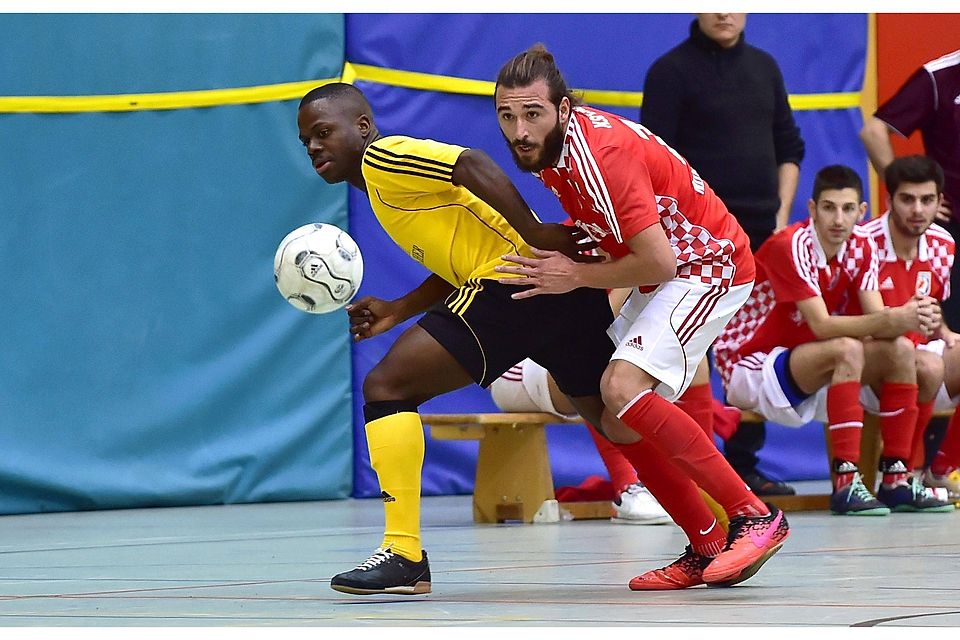 Tavaris Morrison und seine 83er (gelb) setzten sich durch - für Croatia (rot) reichte es im Halbfinale gegen Buch nicht. F.: Zink