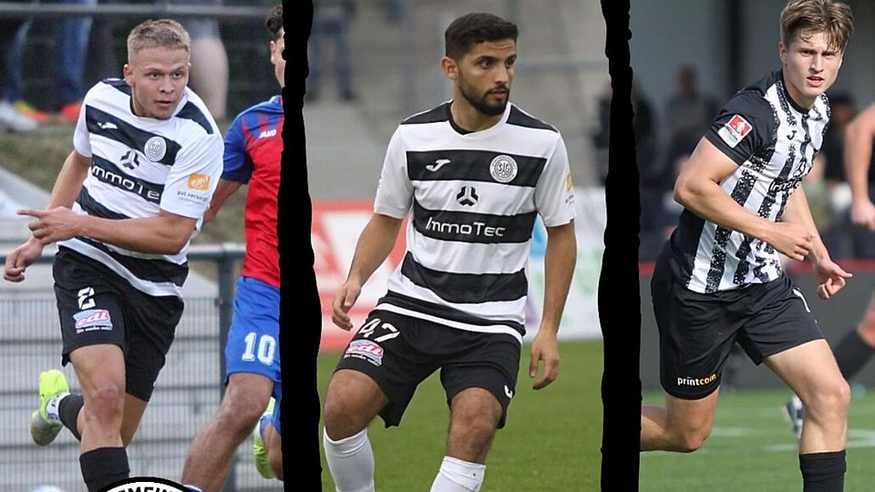 Tarik Ould Seltana (l.), Deniz Duran (m.) und Luca Pasche. Sie verlassen die SG Wattenscheid 09.
