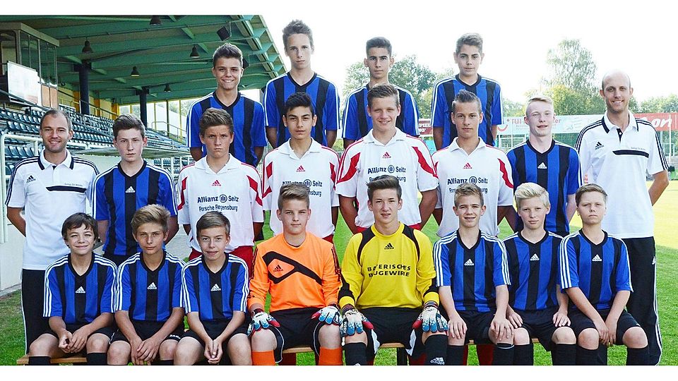 Die U15 der SpVgg SV Weiden überraschte bei der Bayerischen Hallenmeisterschaft mit Platz 8. Foto: Franken