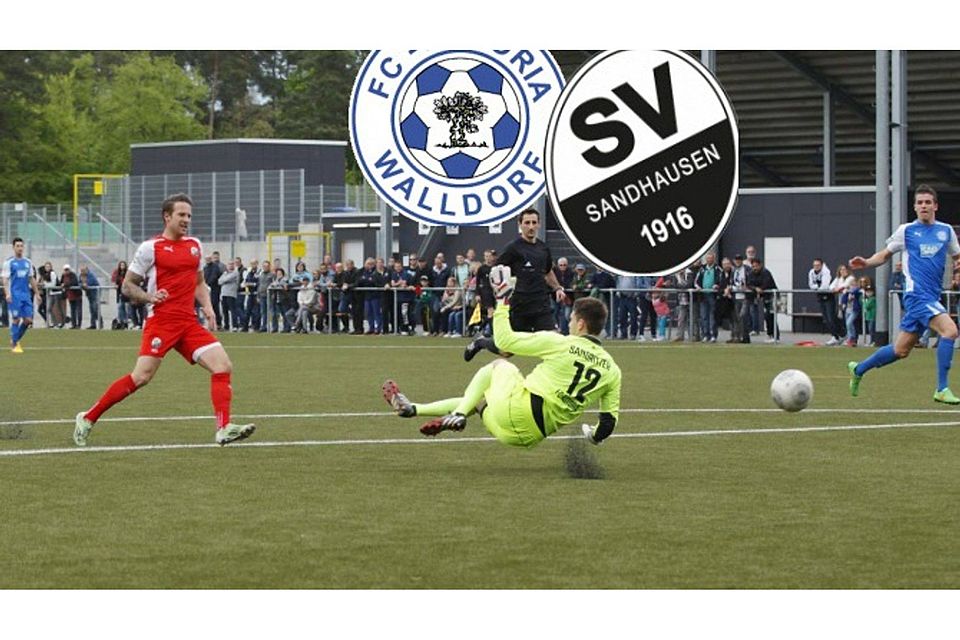 Ein Archivfoto aus dem Frühjahr 2015, als der SV Sandhausen II auf dem Weg zur Verbandsliga-Meisterschaft 6:0 gegen die Walldorfer U23 gewonnen hat. F: Pfeifer