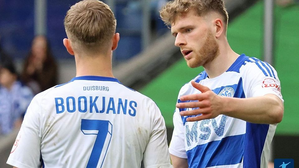 Meuer und Bookjans drehten die Partie für den MSV.