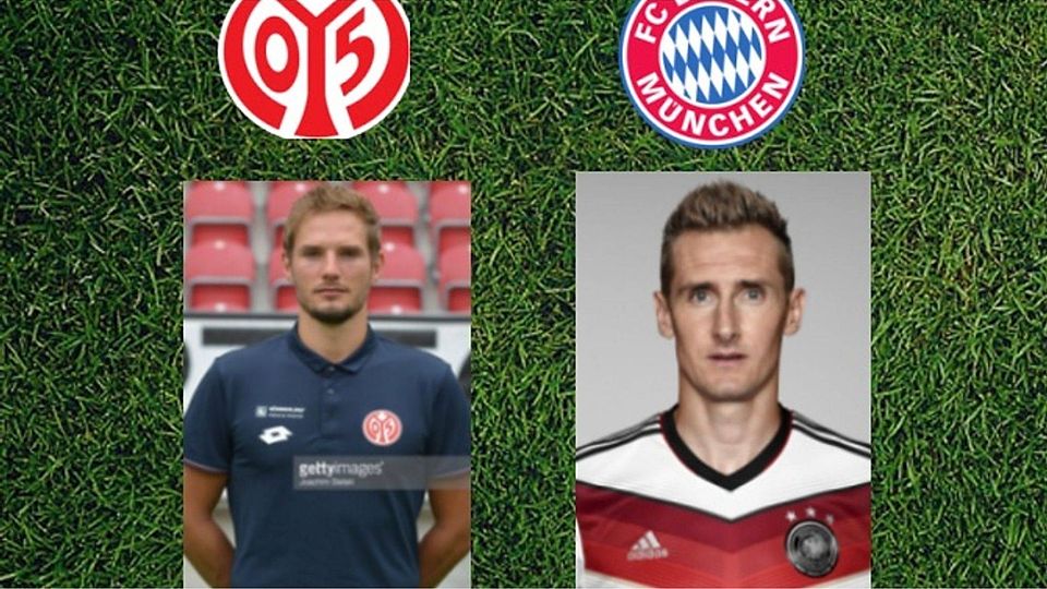 Die Mainzer B-Junioren und Trainer Sören Hartung treffen auf den FC Bayern München und Trainer Miroslav Klose. F: Schönheim und Koller