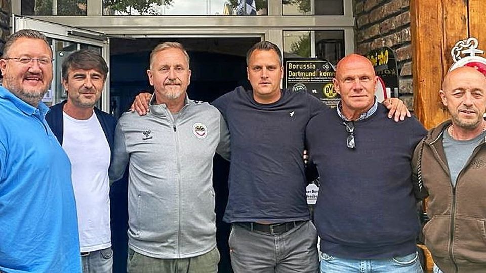 Die GSG Duisburg:  (von links) Kai-Uwe Otto, Bekim Ceka, Thomas Milles, Dennis Charlier, Dietmar Schacht und Holger Dornscheidt.