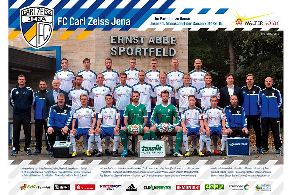 Na los, Jungs: Der FC Carl Zeiss Jena bittet heute die SG Klosterfelde zum Testspieltänzchen. Foto: Verein