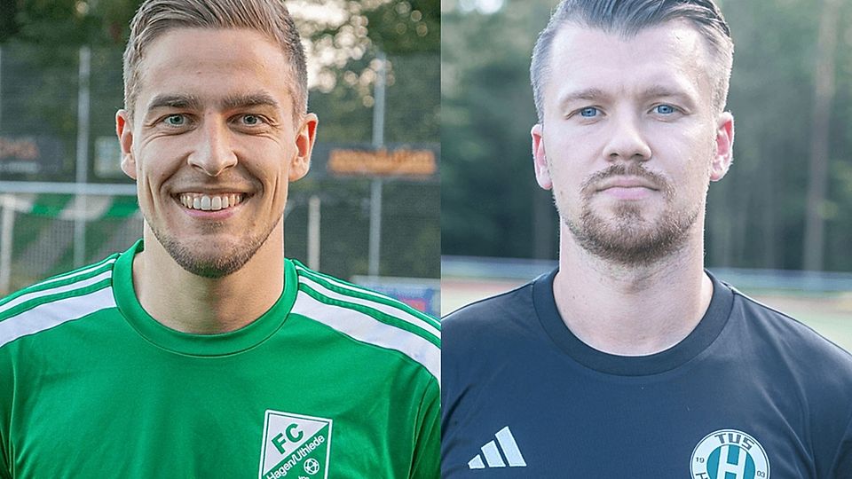 Finn-Niklas Klaus vom FC Hagen/Uthlede erzielte am vergangenem Wochenende einen Hattrick, Dennis Osuch einen Dreierpack (v.l.)