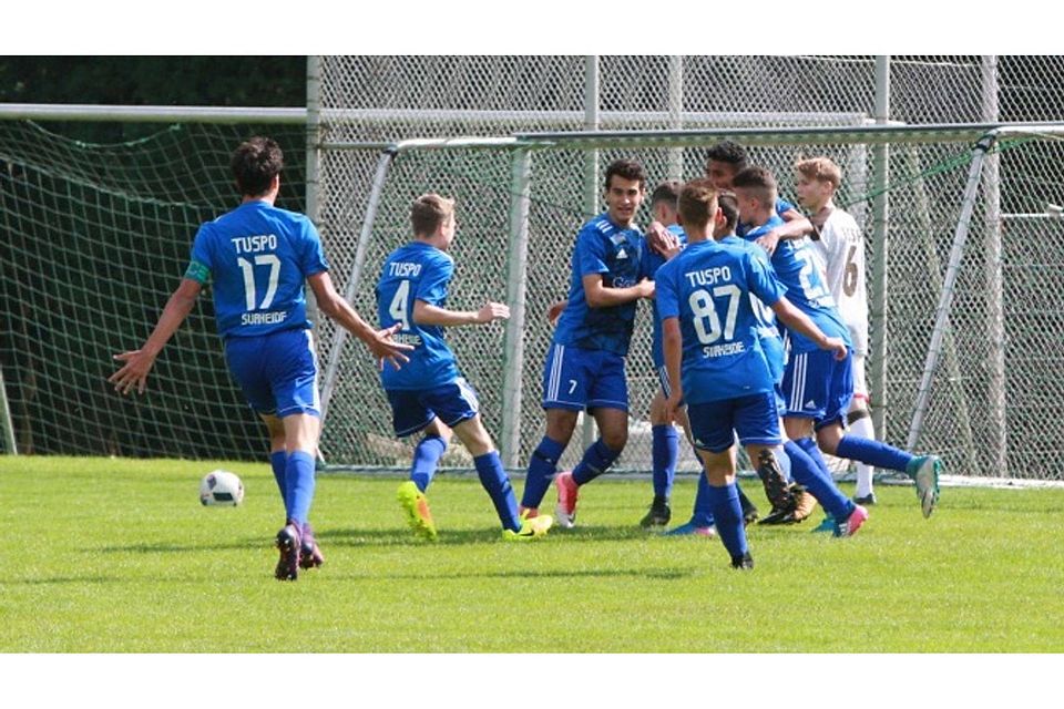 TuSpo Surheide konnte gleich dreimal jubeln: Die U15-Elf besiegte in der Regionalliga das JLZ Emsland souverän mit 3:0.Ulrich