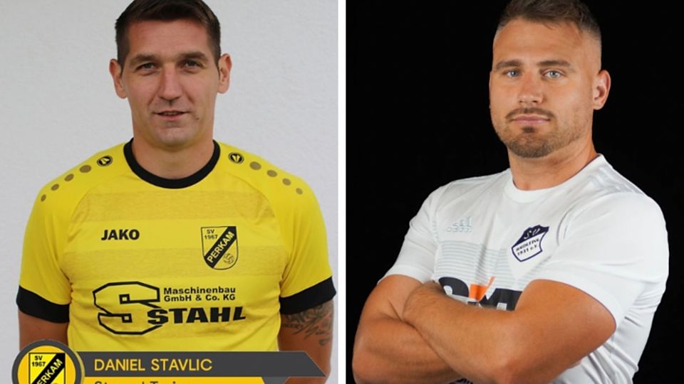 Daniel Stavlic (li.) wird beim SV Haidlfing durch Maximilian Wieder ersetzt 