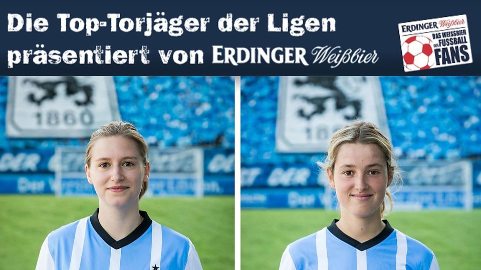 Auch Laura Kreuzer und Cheyenne Krieger (v.l.) vom TSV 1860 München zählen zu den besten Torjägerinnen der A-Klassen Oberbayerns.