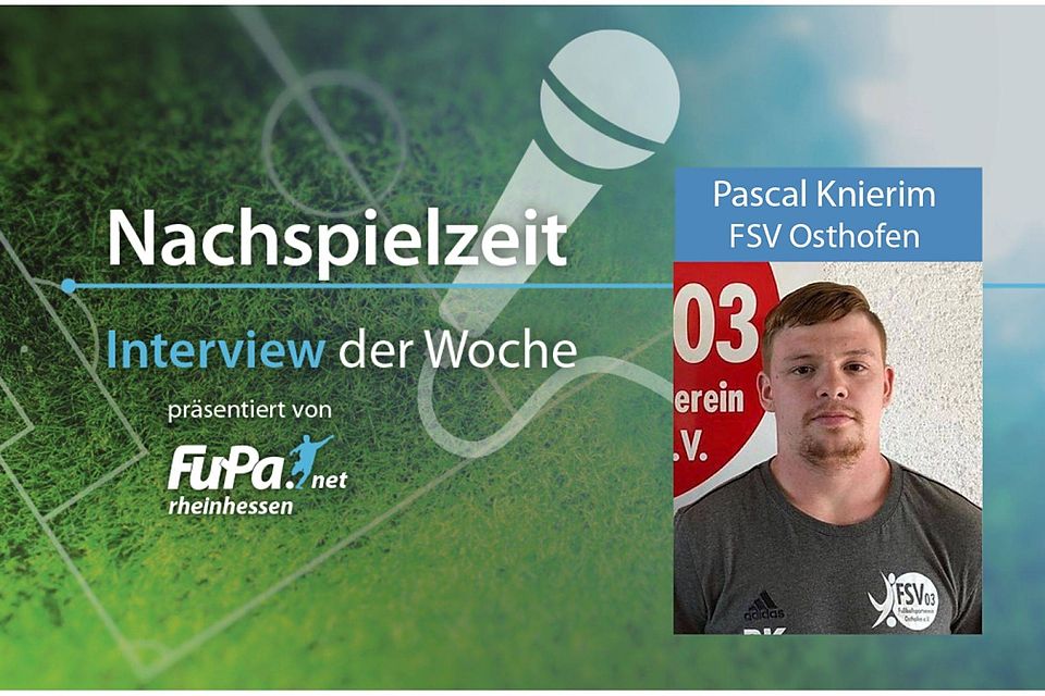 Pascal Knierim ist in dieser Saison einer der Schlüsselspieler beim FSV Osthofen.