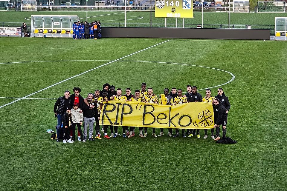 Im Zentrum und Norden des Landes wurde vielerorts - wie hier in Bissen - dem viel zu jung verstorbenen Bekim "Beko" Pilic vom CS Bourscheid gedacht