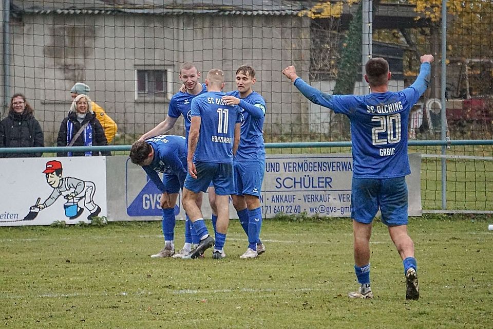 Grund zum Feiern! Der SC Olching wird mit einem Dreier gegen den MTV München der diesjährige Meister der Bezirksliga Süd.