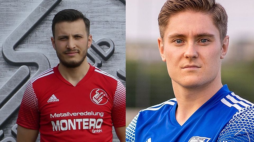 Ahmet Gülmez (l.) und Tim Galleski trafen beim 1:1 zwischen dem SC Velbert und dem 1. FC Monheim. 