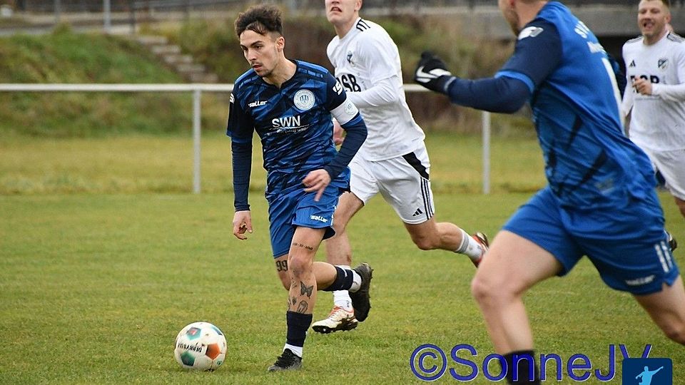 Kapitän & bester Torschütze: Robin-Lee Engler geht für Neustadt/Orla voran. 