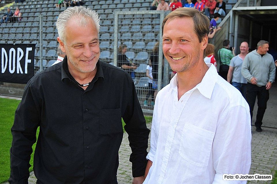 Sportvorstand Achim Weber (li.) und der scheidende Jugendleiter Markus Bayertz. F: Jochen Classen