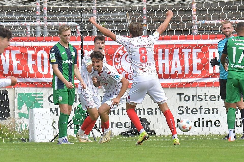 Jubel bei Fortuna Köln. Jubel bei Fortuna Köln.
