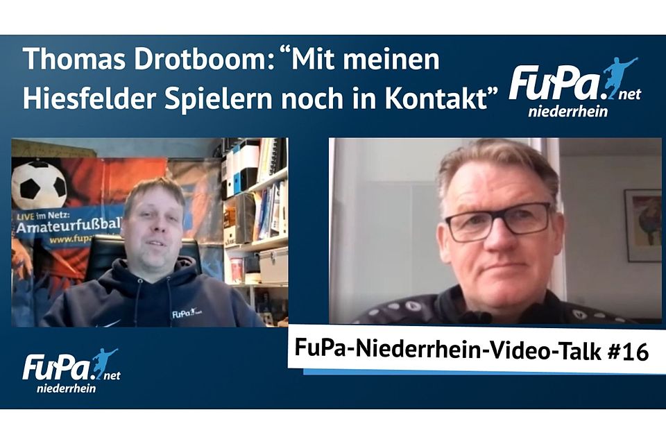 Gast in unserem FuPa-Niederrhein-Video-Talk ist diesmal Thomas Drotboom, aktuell beim OSV Meerbusch als Trainer aktiv.