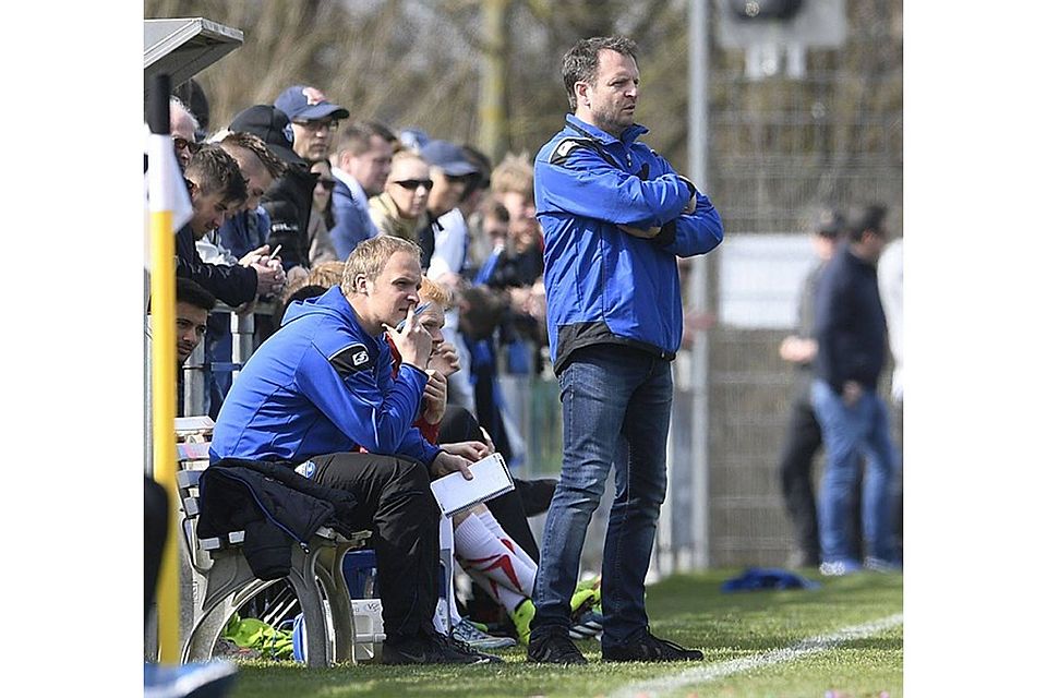 Hört auf: Mirko Dickhaut (r.) steht im Sommer nicht mehr als Trainer der U23 des SC Paderborn 07 zur Verfügung. F: Marc Köppelmann