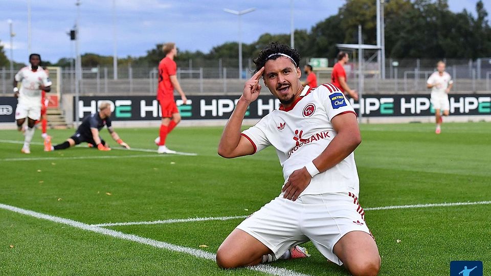 Trifft doppelt für Fortuna II: Mohammed Berrahou.