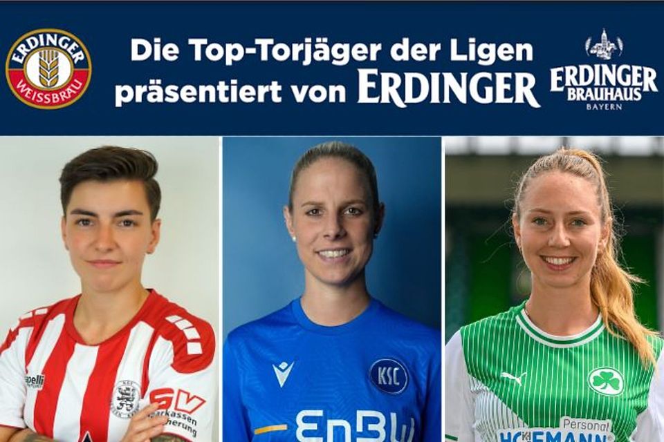 Melissa Zweigner-Genzer (mi.) führt die Torjägerliste der Regionalliga Süd weiter an. 