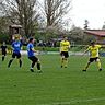 Der Bock ist umgestossen, der SV Hahnbach II (in Gelb-Schwarz) holte seinen ersten Dreier in der Kreisliga Süd.