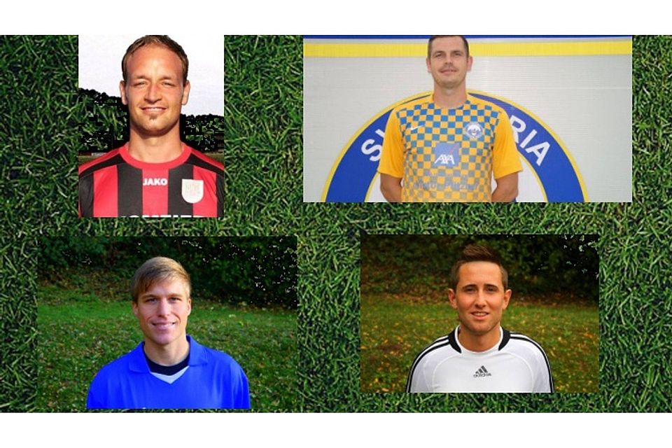 Die Dauerbrenner von links oben nach rechts unten: Sascha Silberzahn, Roman Ratter, Bastian Schaefer und Florian Schwab.