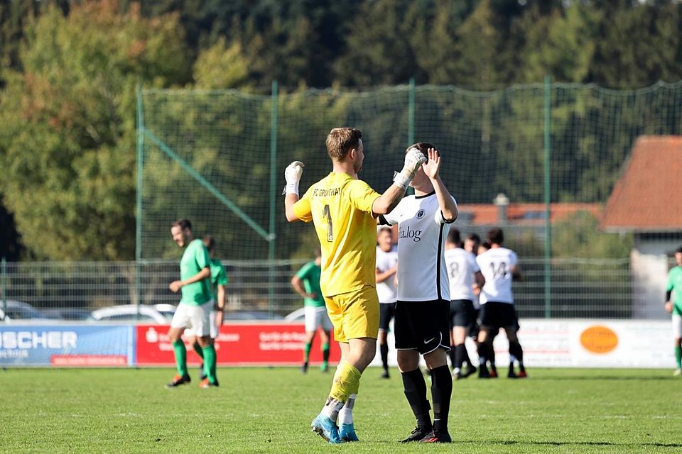 Möchten das 3. Mal in Folge jubeln: FCG Keeper Stephan Kumpfmüller und Verteidiger Vitus Unterhuber