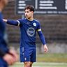 Erzielte beim 5:1-Sieg gegen den 1. FC Erlensee seine Saisontore 28, 29 und 30: Stürmer Giuseppe Signorelli vom SV Hummetroth.	Foto: Guido Schiek