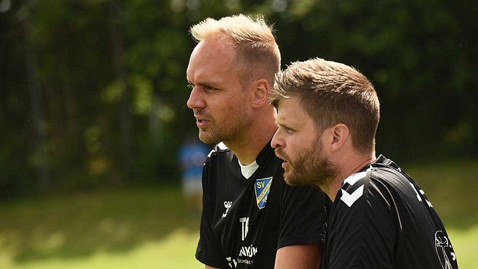Erfolgreiches und eingespieltes Team beim SV Todesfelde - Björn Sörensen und sein Co-Trainer Dirk Hellmann (re.).