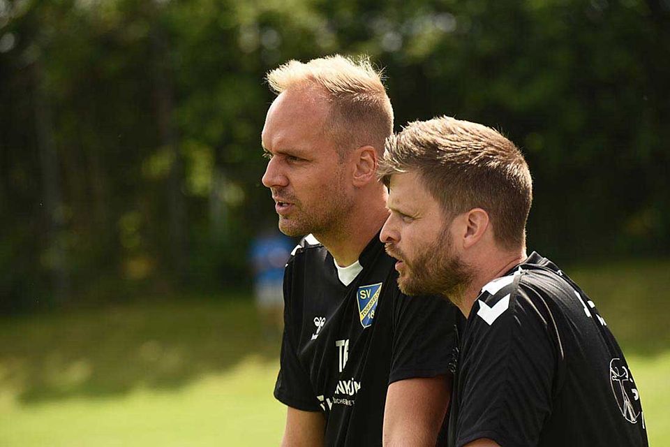 Erfolgreiches und eingespieltes Team beim SV Todesfelde - Björn Sörensen und sein Co-Trainer Dirk Hellmann (re.).
