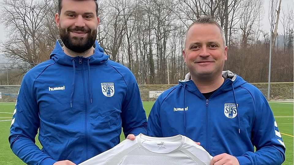 v.l. der neue Co-Trainer Kevin Zeller und Vorstand Gerrit Höveler