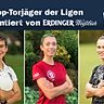Verena Graf (m.), Maria Zeller (l.) und Sophia Hammerl (r.) liefern sich ein Kopf-an-Kopf-Rennen in der Landesliga Süd