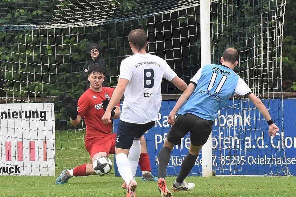 Beim überragenden Schlussmann Elias Reinert konnte sich Oberweikertshofen bedanken, dass die Heimspielpremiere nicht mit einem Debakel endete. Beim überragenden Schlussmann Elias Reinert konnte sich Oberweikertshofen bedanken, dass die Heimspielpremiere nicht mit einem Debakel endete.