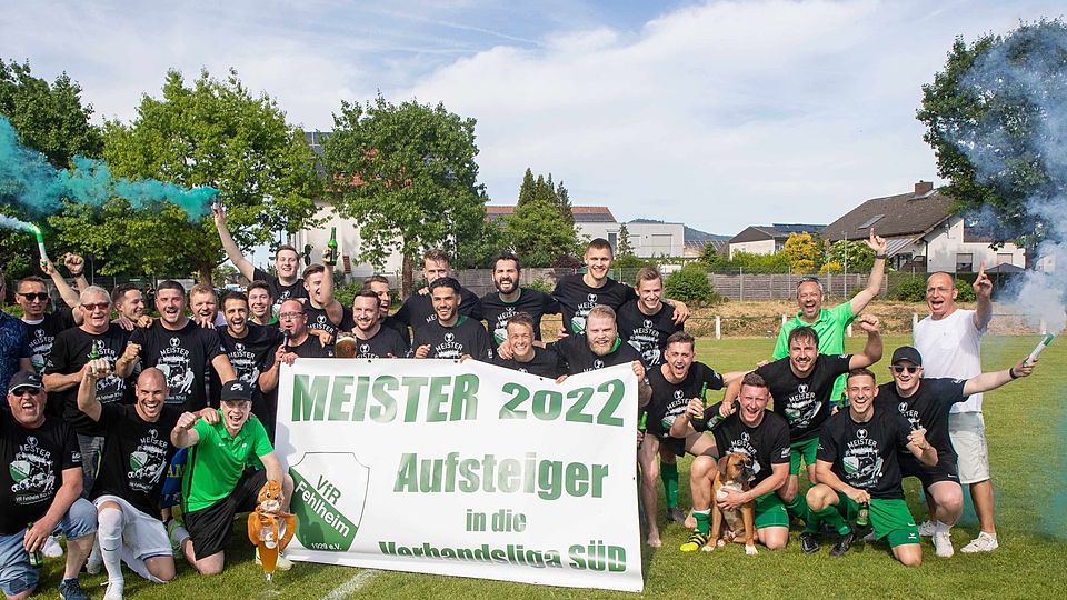 Souverän krönte sich der VfR Fehlheim zum Meister in der Gruppenliga.