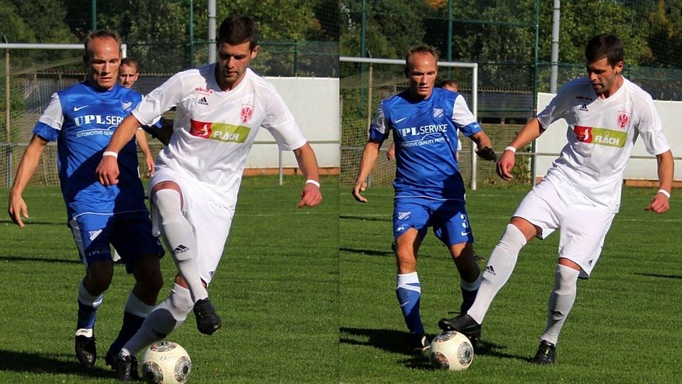 Rouven Balamagi (weißes Trikot) wechselt vom 1. FC Schwalmstadt zum A-Liga Spitzenreiter SV Niedergrenzebach