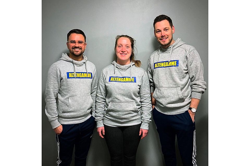 Das zukünftige Kompetenzteam des SV Altengamme: Philipp Mohr, Gesa Fenn und Alexander Müller (v.l.n.r.)