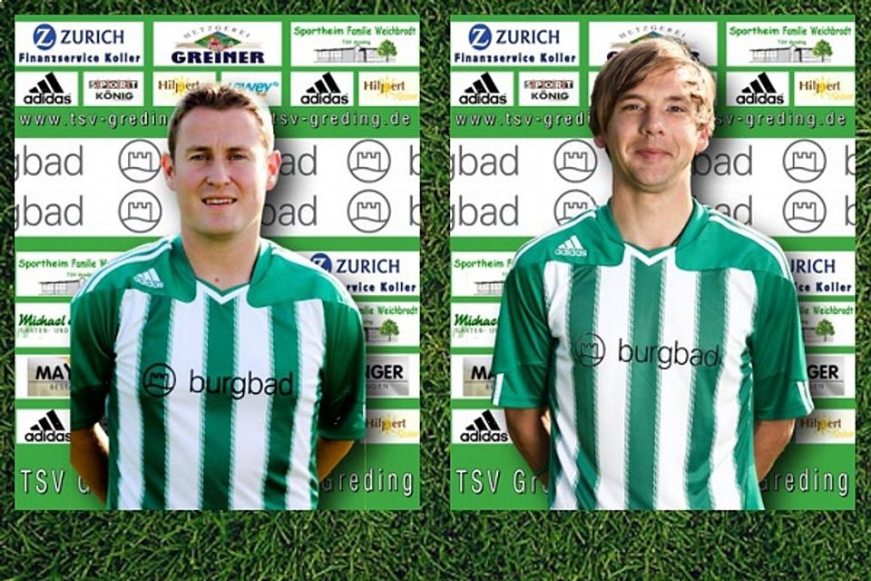Stefan Roth und Manuel Wolfsteiner bleiben dem TSV Greding auch über die laufende Saison hinaus an der Seitenlinie treu. F: FuPa
