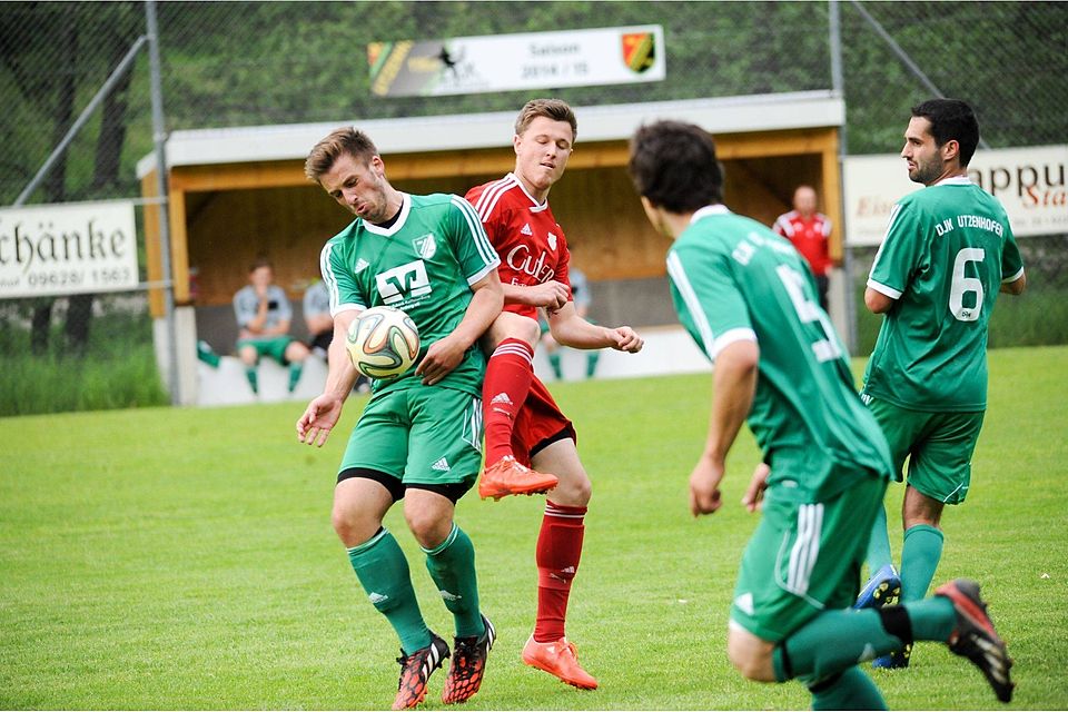 Die DJK Utzenhofen (in Grün) bereitet sich auf die neue Saison vor.F: Brückmann