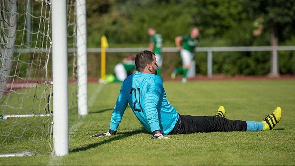 Ausruhen ist nicht: Auf TVL-Keeper Peter Hecher dürfte in der Partie gegen Anatolia Birkenau einiges an Arbeit zukommen. F: Gierth