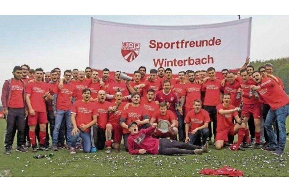 Meister der Kreisliga A Weiselberg 2016/2017 und Aufsteiger in die Bezirksliga: SF Winterbach. Foto: Horst Peter