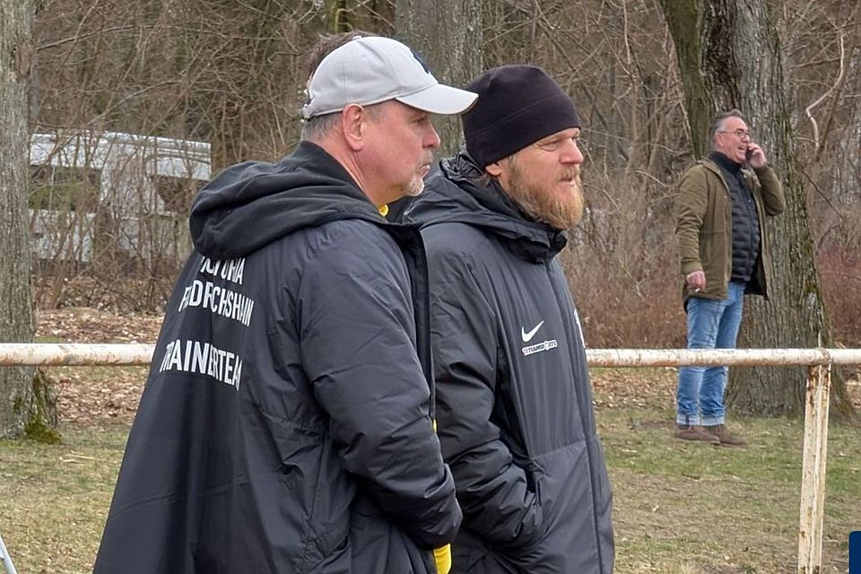 Friedrichshain Trainerstaff beim Spiel gegen Teutonia II