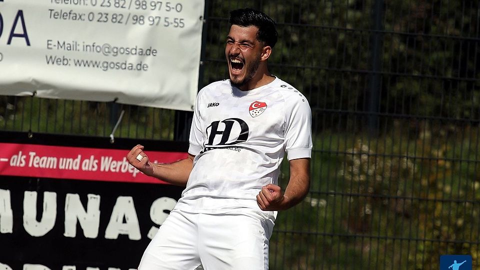 Ahlens Yasin Acar erzielte gegen den SV Dorsten-Hardt seinen zweiten Dreierpack der laufenden Saison