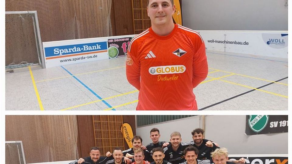 Die SpVgg. Quierschied und ihr Schlussmann Nicolas "Gerry" Schäfer gewannen heute Abend das Turnier in Gersweiler