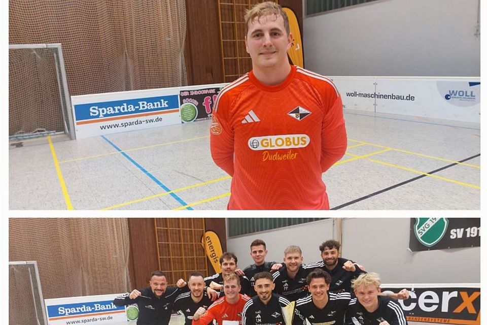 Die SpVgg. Quierschied und ihr Schlussmann Nicolas "Gerry" Schäfer gewannen heute Abend das Turnier in Gersweiler