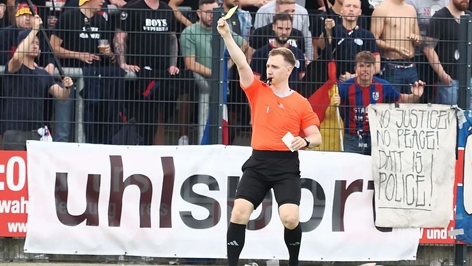 Lukas Koch, hier im Einsatz bei der Regionalliga-Partie zwischen Türkspor Dortmund und dem Wuppertaler SV.